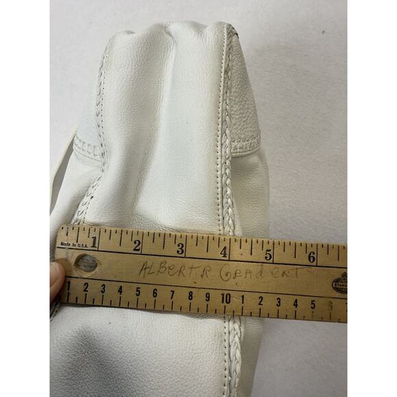 Sigrid Olsen 100% Leather Boho‎ Purse White Hobo Shoulder - Picture 6 of 11